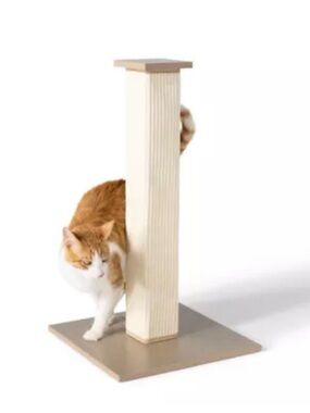 Whisker City® 28-in White Sisal Cat Scratching Post
